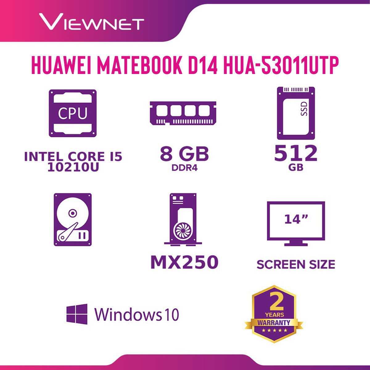 HUAWEI MATEBOOK D14 / HUAWEI MATEBOOK D15 Intel Core i5 LAPTOP / HUA-53011UTP / HUA-53012BYF / HUA-53012CAR / HUA-53012BYM HUAWEI MATEBOOK D14 / HUAWEI MATEBOOK D15 Intel Core i5 LAPTOP / HUA-53011UTP / HUA-53012BYF / HUA-53012CAR / HUA-53012BYM