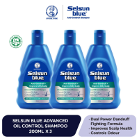 [Trio Pack] Selsun Blue Advanced Oil Control Shampoo 200ml