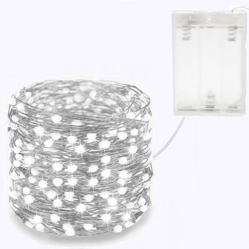 1M 3M 5M 10M LED String Fairy Lights Copper Wire Christmas Light Wedding Party Holiday Fairy Lights Battery Power Supply