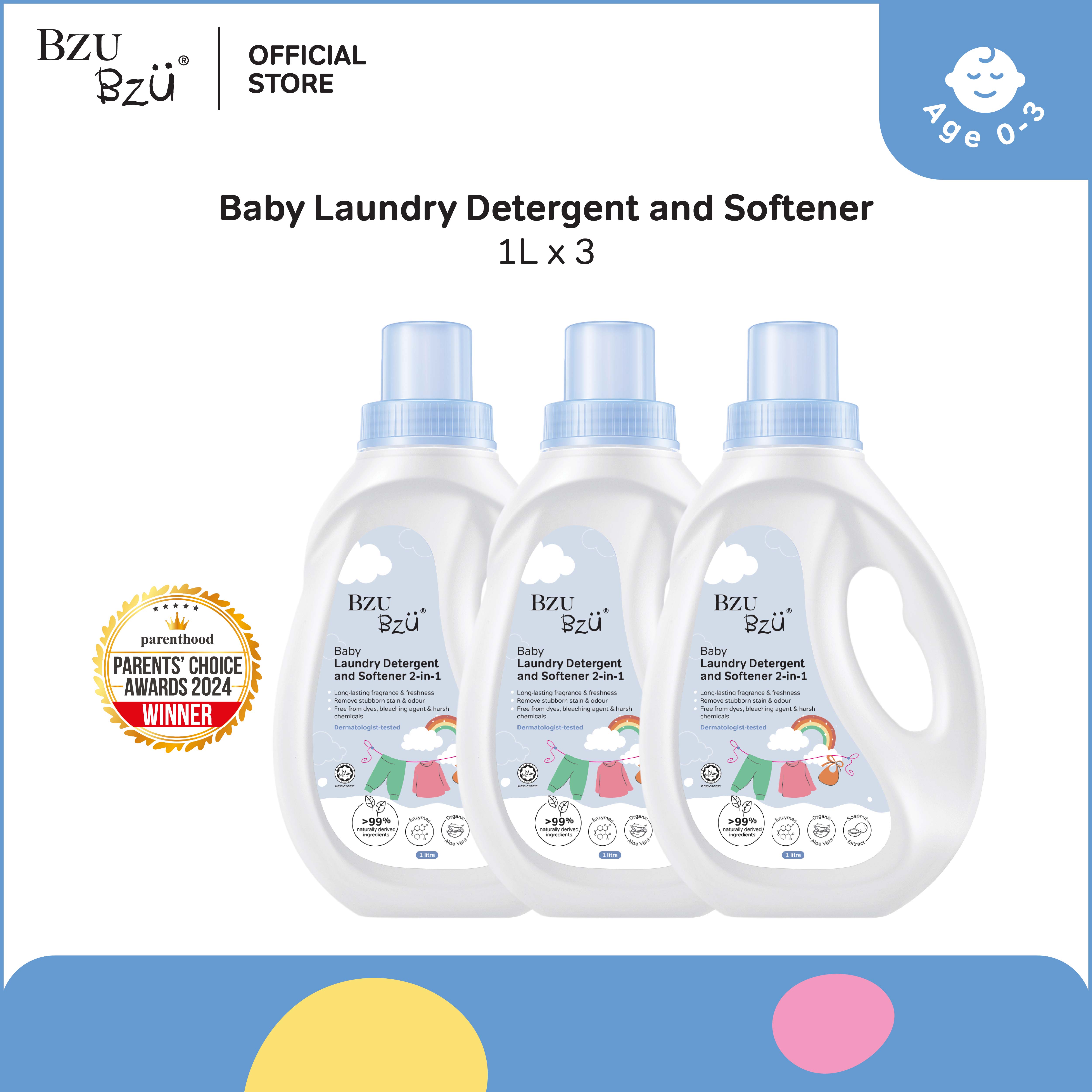 BZU BZU Baby Laundry Detergent and Softener (1L x 3)