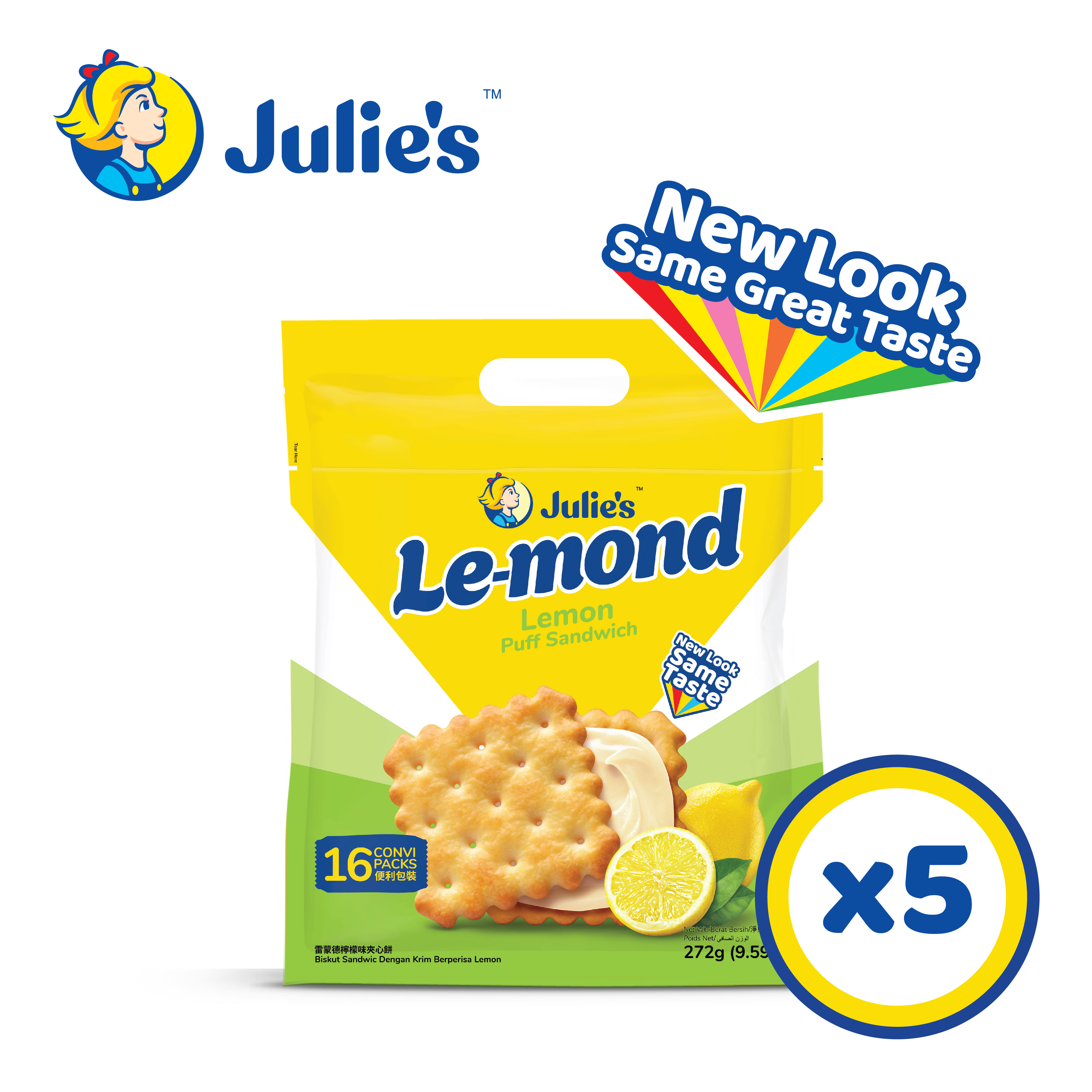 Julie\'s Le-Mond Lemon Cream 272g x 5 pack