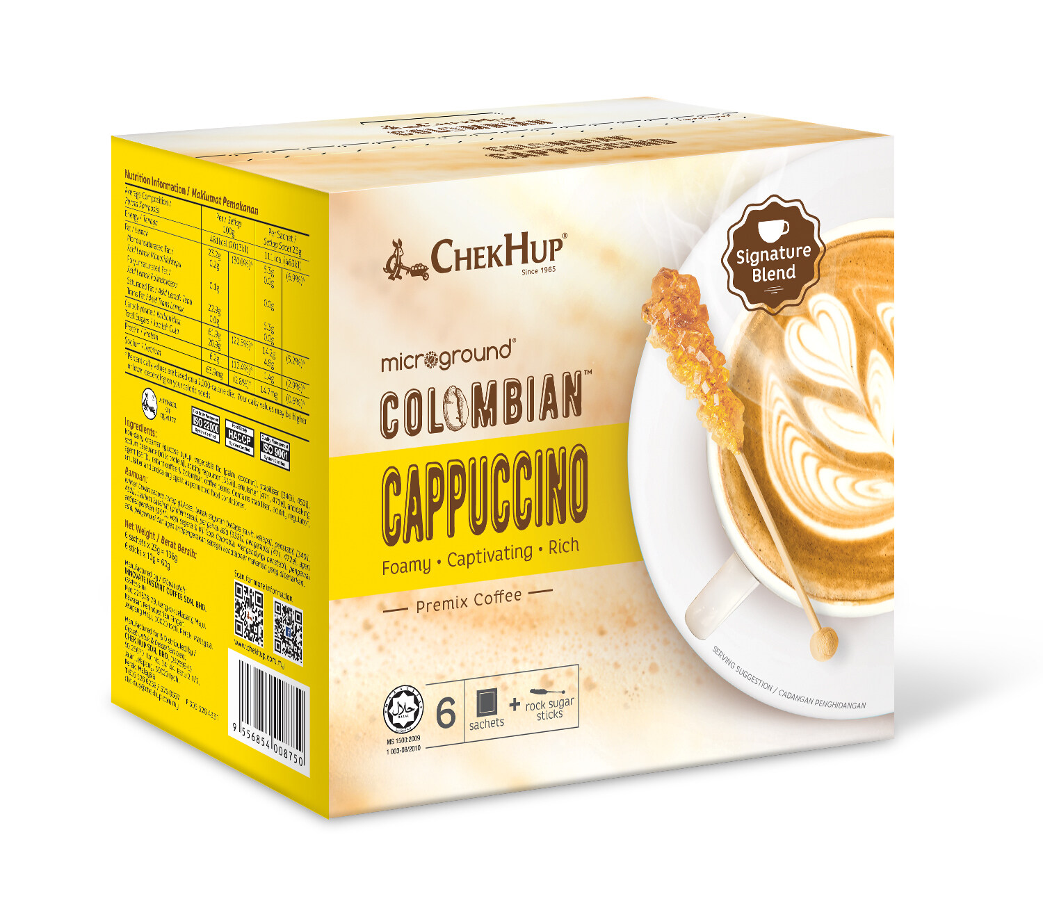 Chek Hup Microground Colombian Cappuccino (23g x 6s)