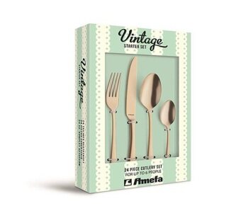 AMEFA AUSTIN IN 24 PCS -SET GOLD PVD