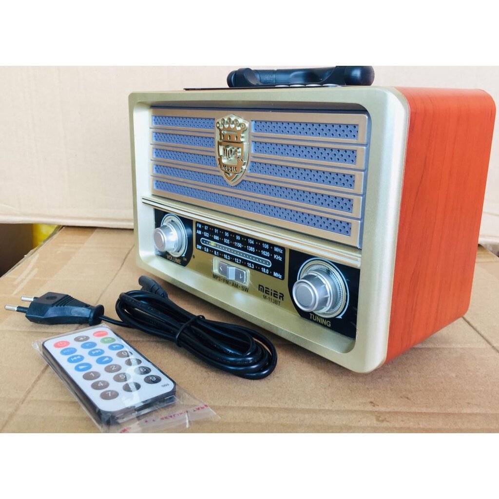 M-113BT M112 BANDICAM Kemai radio portable am fm radio with remote/usb slot