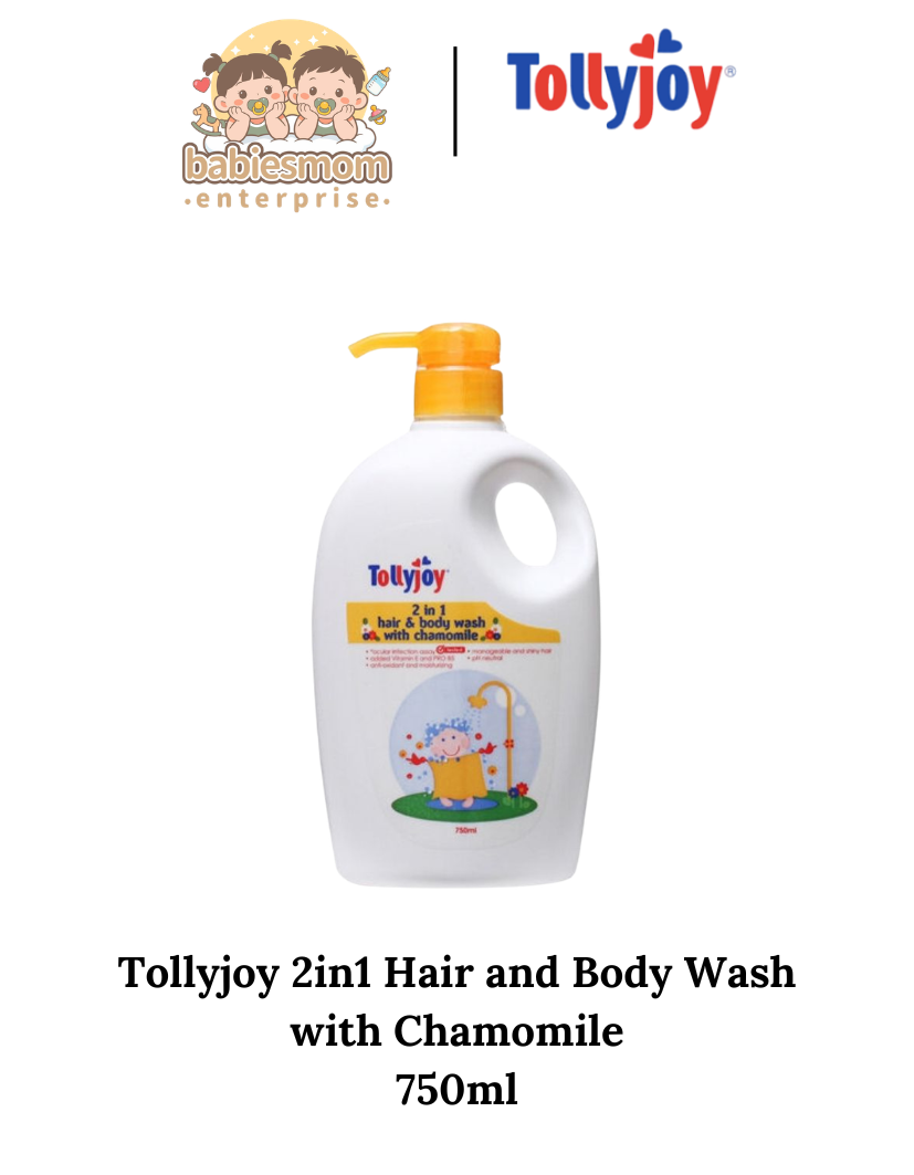 Tollyjoy 2 In 1 Hair And Body Wash With Chamomile 750ML