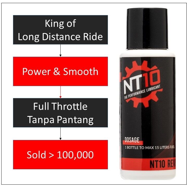 NT10 FULL THROTTLE (FT) Motorcycle Petrol Fuel Additive For Convoy And Long Distance Ride Konvoi