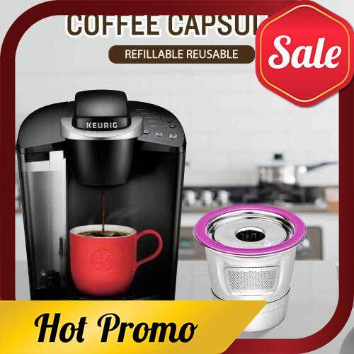 Stainless Steel Coffee Capsules Coffee Filters Cup Reusable Refillable Coffee Capsule Coffer Set for