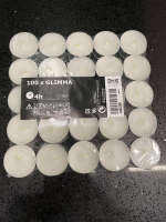 IKEA GLIMMA Unscented Tealight Candle Lilin