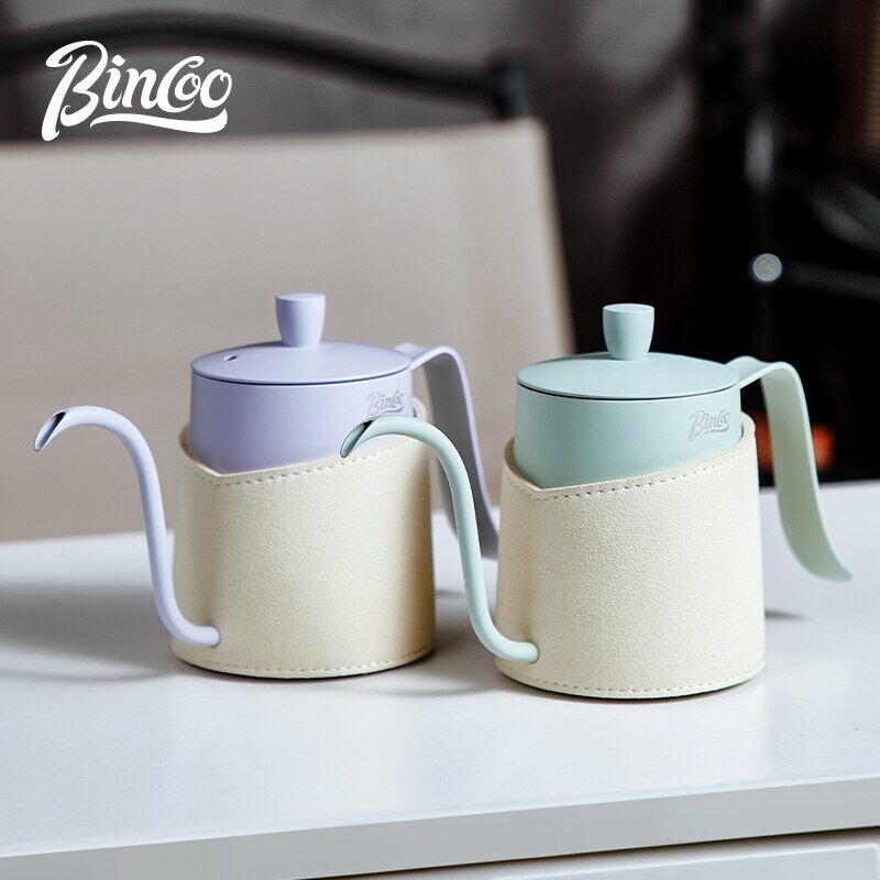 Bincoo 350ml ấm rót cà phê cổ ngỗng 304 thép không gỉ ấm đun nước pha cà phê dài cổ bình pha cà phê trà cho người yêu cà phê