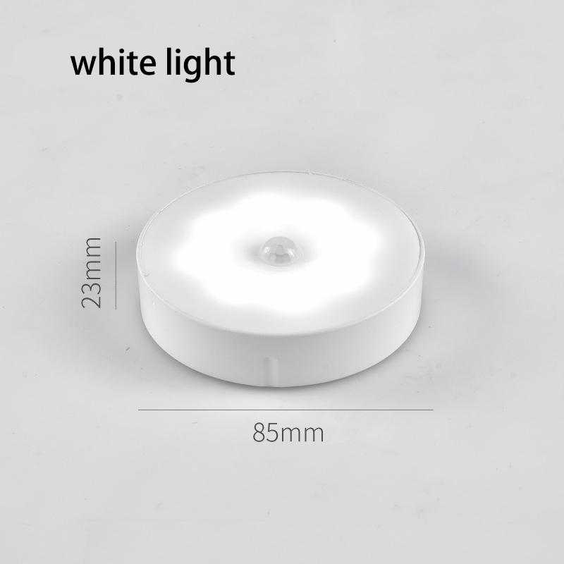 Motion Sensor Light Wireless LED Night Light USB Bedroom Lamp Room Decor Cabient Light Detector Stairs Hallway Closet