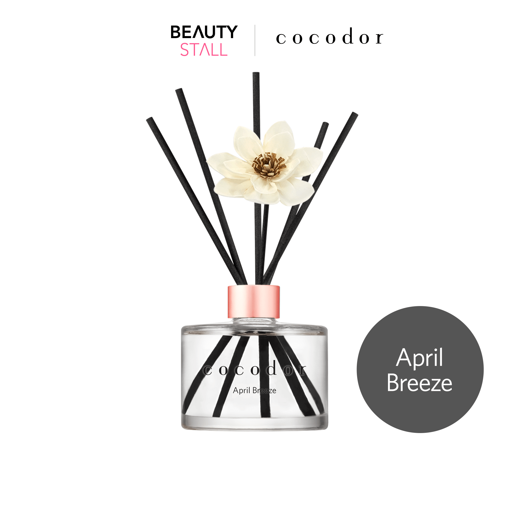 Cocodor White Flower Reed Diffuser 200ml - [Alcohol Free] - 8 Flavors | Korea Home Deco Scent Perfume