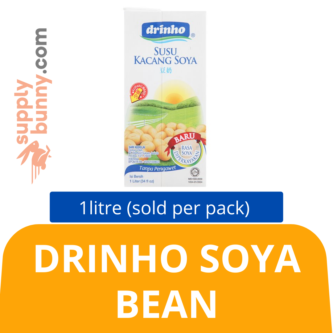 Drinho Soya Bean 1litre (sold per pack) 顶好豆奶饮料PJ Grocer Susu Soya Bean