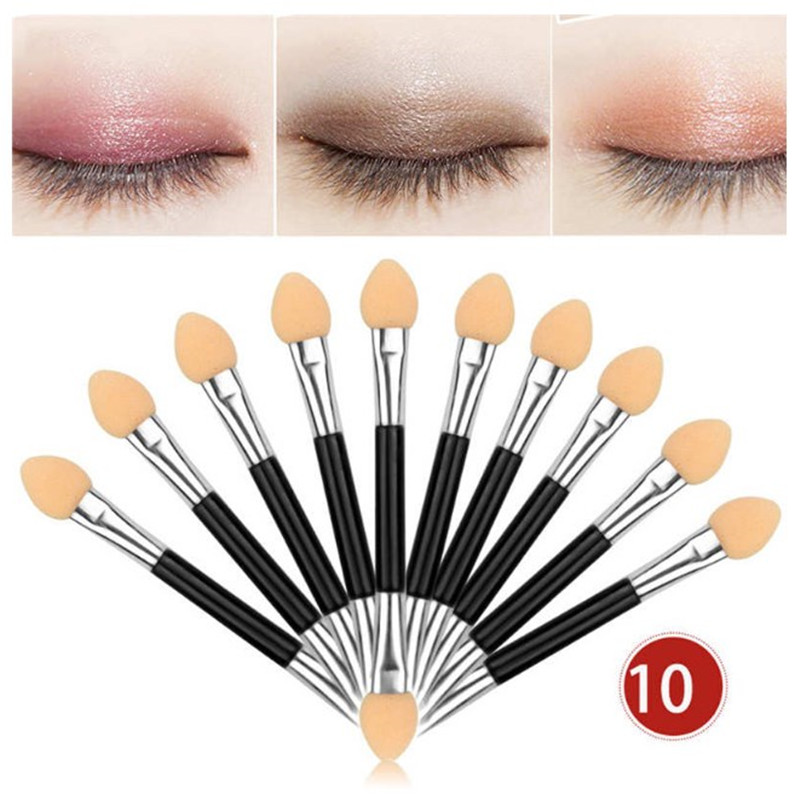 1/5/10pcs Eye Shadow Brushes Double Sided Makeup Brushes Nylon Eyeshadow Brush Set For Cosmetic Makeup