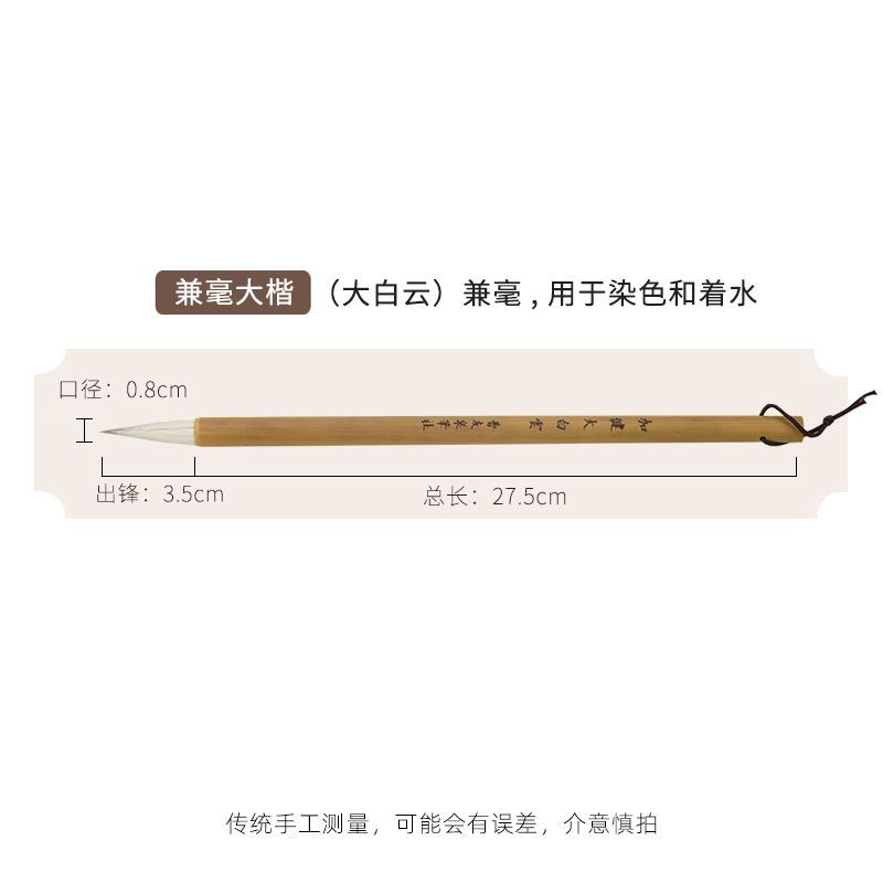 Professional Chinese Brush Painting Set - Premium BaiMiao Line Drawing & Coloring Brushes for Calligraphy Landscape Flower Art (Beginner-Friendly)