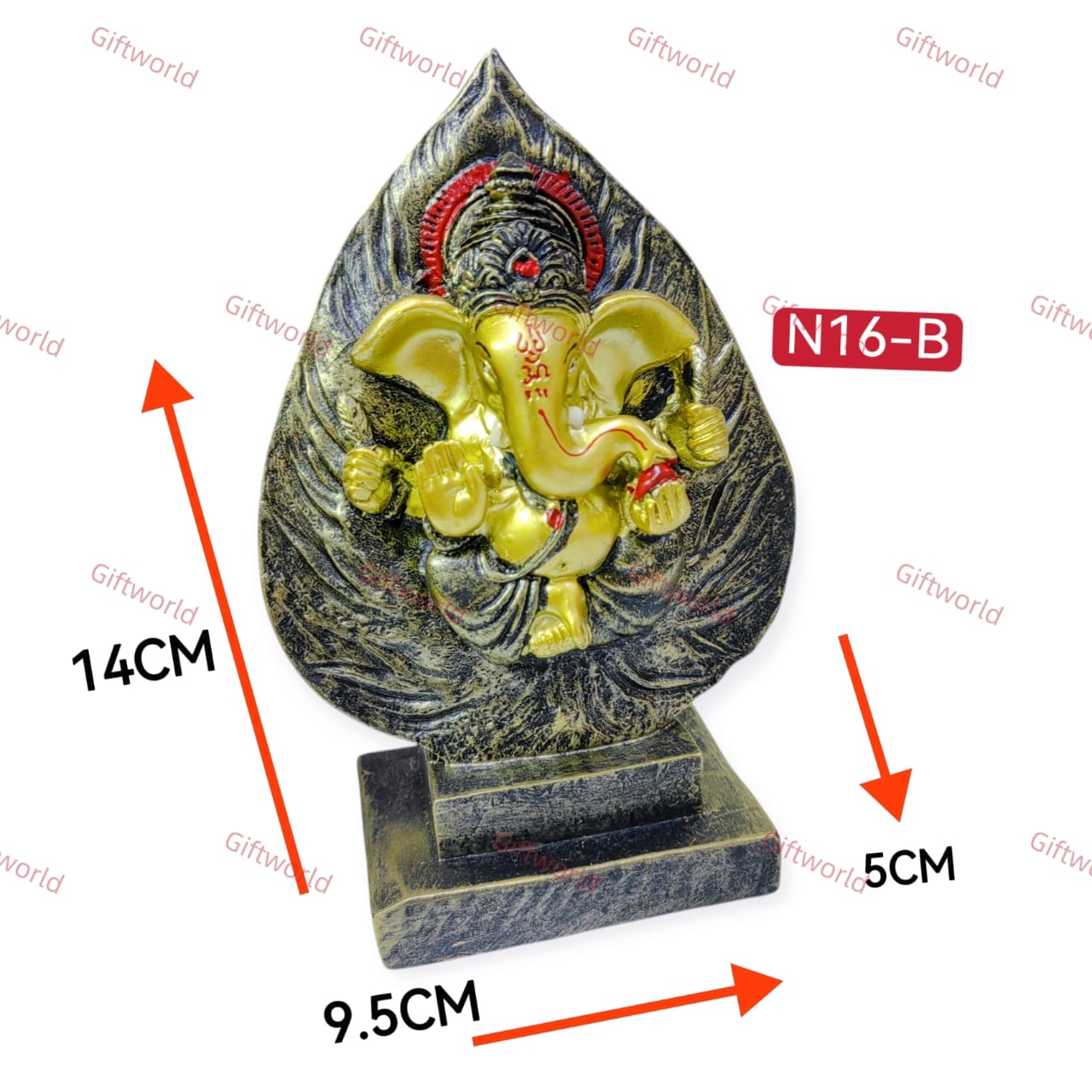 GANESHA / Ganapathy / Vinayagar -Indian God Premium Gold Statue * Malaysia Ready Stock **