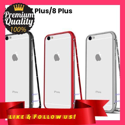 People\'s Choice [ Local Ready Stock ] iOS 7 Plus/8 Plus Magnetic Adsorption Metal Case Cover 360