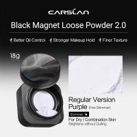 【2.0 Upgrade】Carslan Black Magnetic Makeup Loose Powder Oil Control Longlasting Waterproof Makeup Setting Matte Sweatproof Brighten 8g