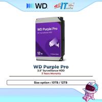 WD Purple Pro Smart Video Hard Drive 3.5″ Surveillance HDD For CCTV AI Video Analytic (10TB / 12TB)
