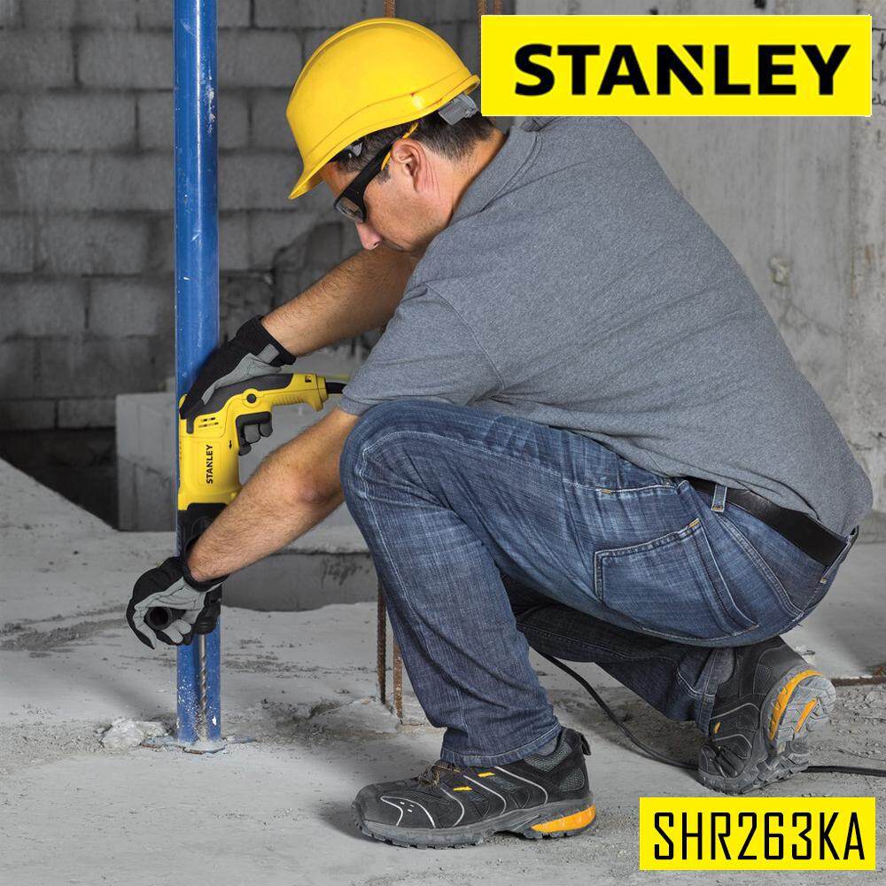 STANLEY SHR263KA 26MM 3 Modes SDS-Plus Rotary Hammer 800W + FREE GIFT STANLEY STST73696-8 Tools Box Yellow | New PGMall
