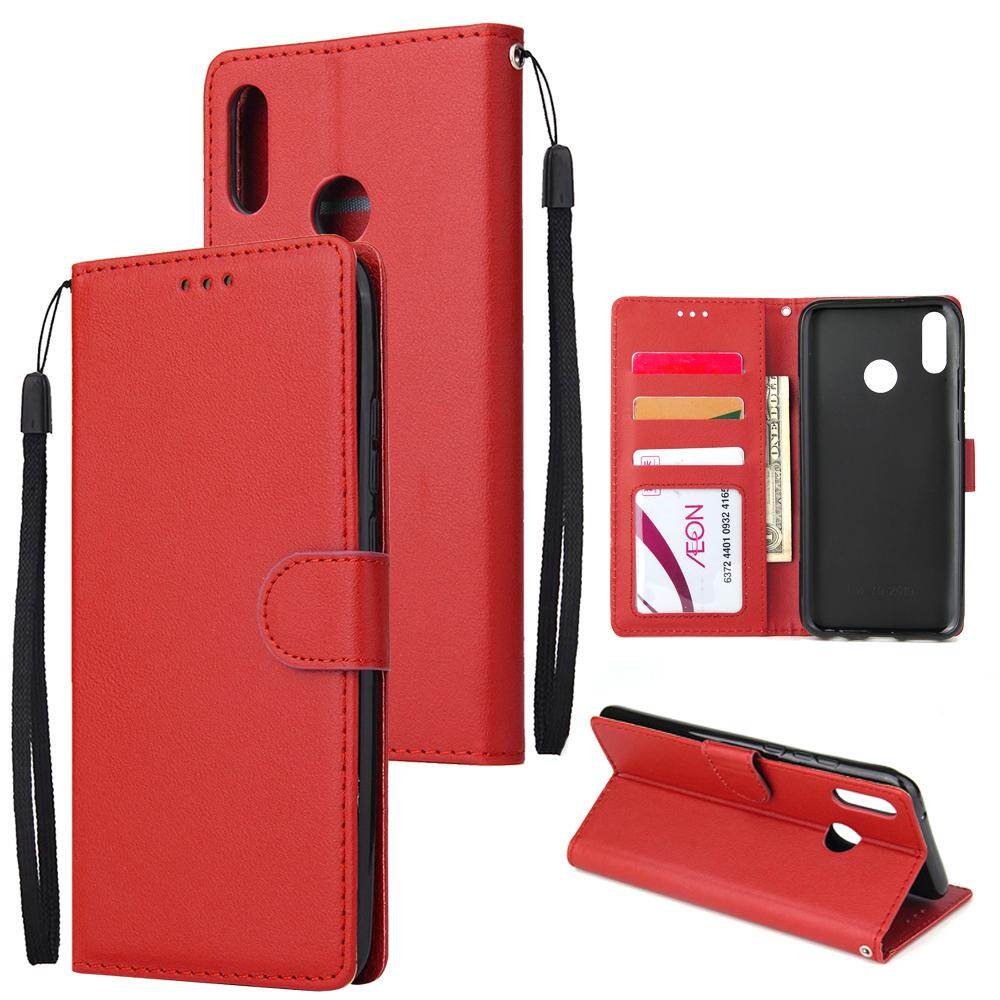 Bao Da PU Nhẹ Sang Trọng Dành Cho Huawei Y9 2019 Ngăn Đựng Thẻ Bên Trong 6.5 Inch Ốp Lưng Lật TPU