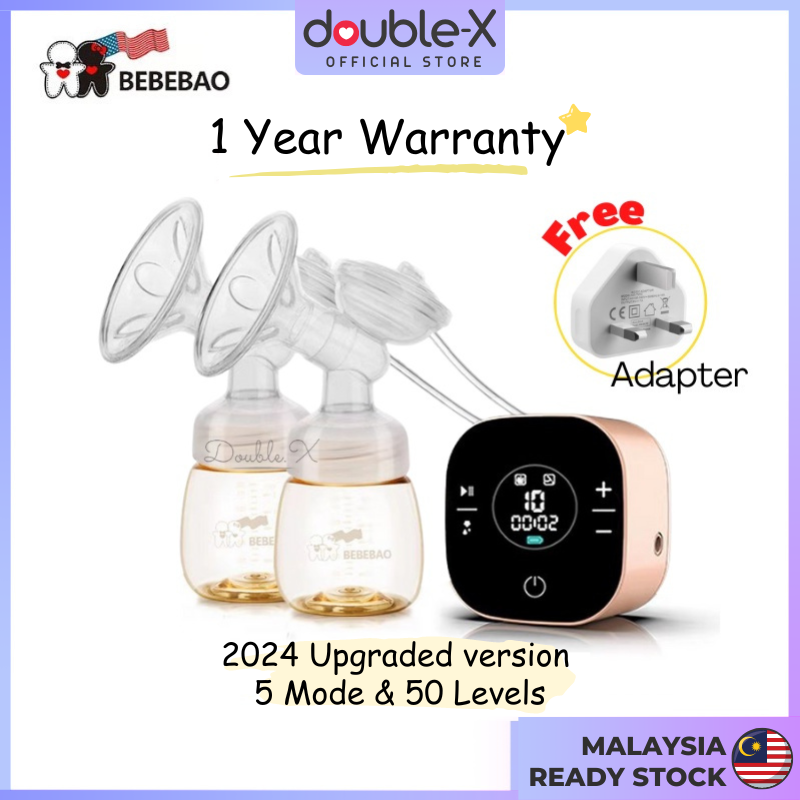[1 YEAR WARRANTY] BEBEBAO 5020 Breast Pump PPSU DOUBLE ELECTRIC Breast Pump BPA FREE Pam Susu Elektrik