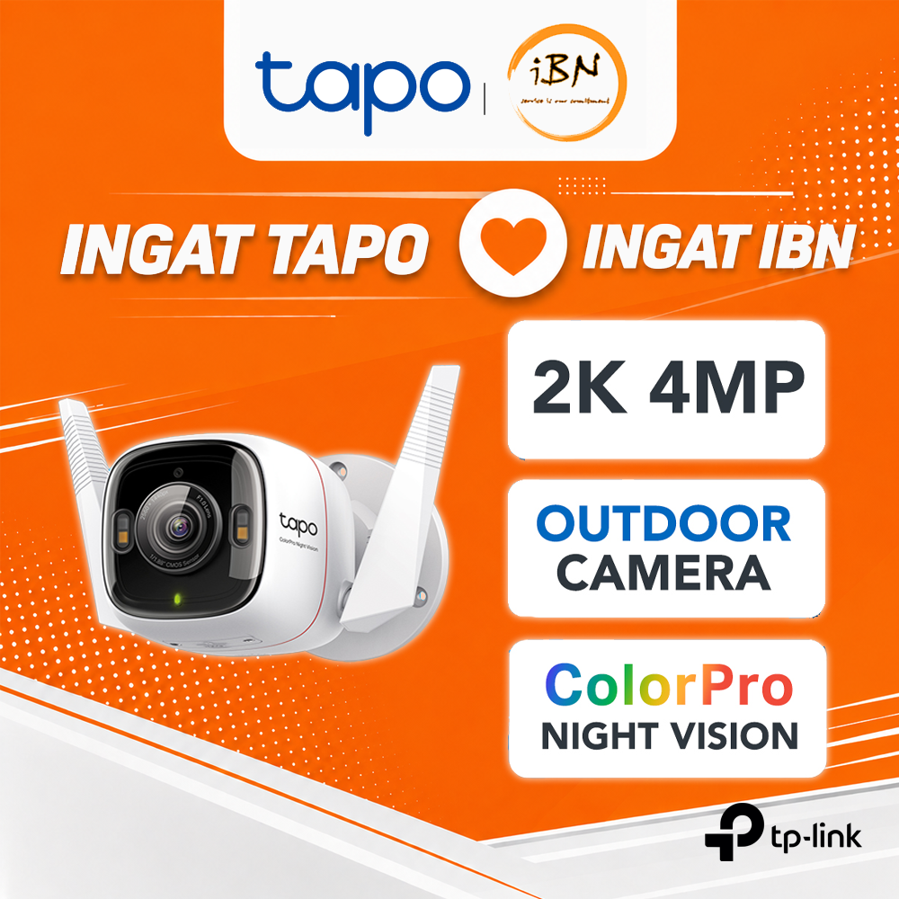 TP-Link Tapo C325WB | 2K/4MP ColorPro Night Vision Outdoor IP66 Security CCTV @ IBN