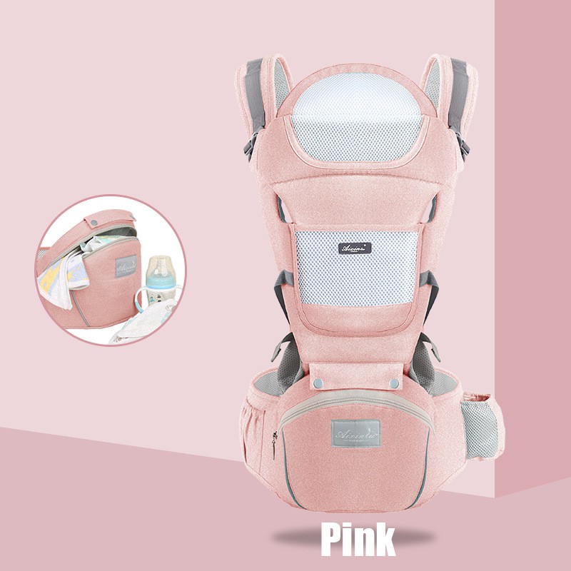Baby Carrier Infant Comfortable Breathable Multifunctional Sling Backpack Hip Seat Carrier