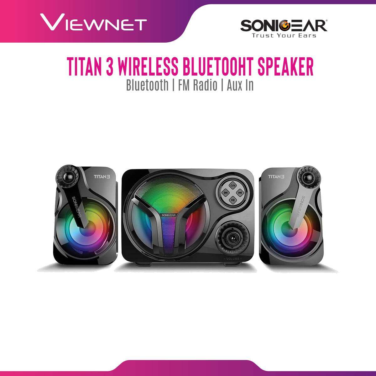 Sonic Gear Titan 3 2.1 Bluetooth Speaker With Colour Lighting And FM Radio And TF-Card