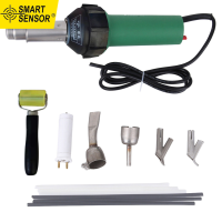 Smart Sensor 1600W Hot Air Welding Machine Kit Plastics Heat-Welders Tools Set with Welding Speed Nozzle & Roller Rod