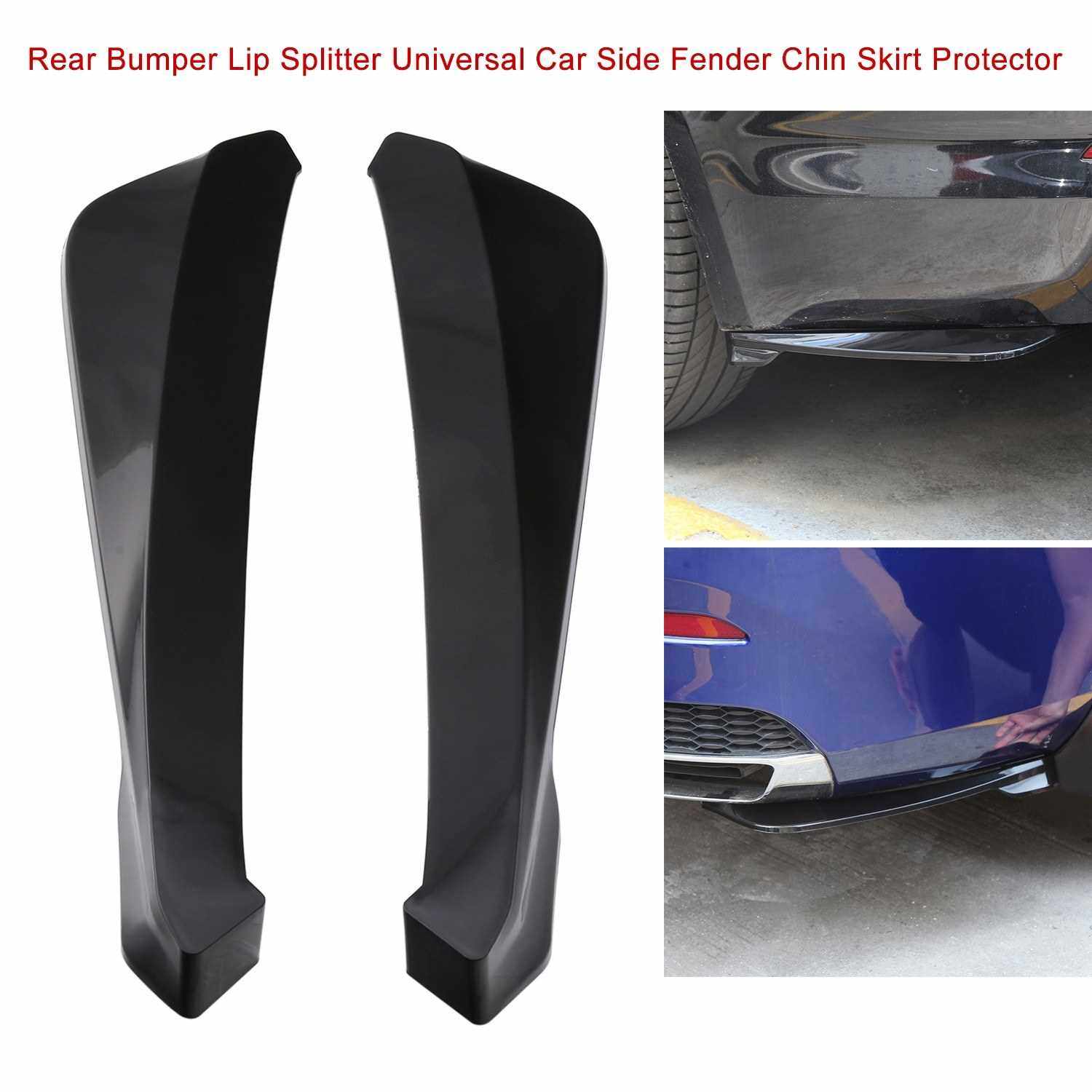 Rear Bumper Lip Splitter Universal Car Side Fender Fins Body Lip