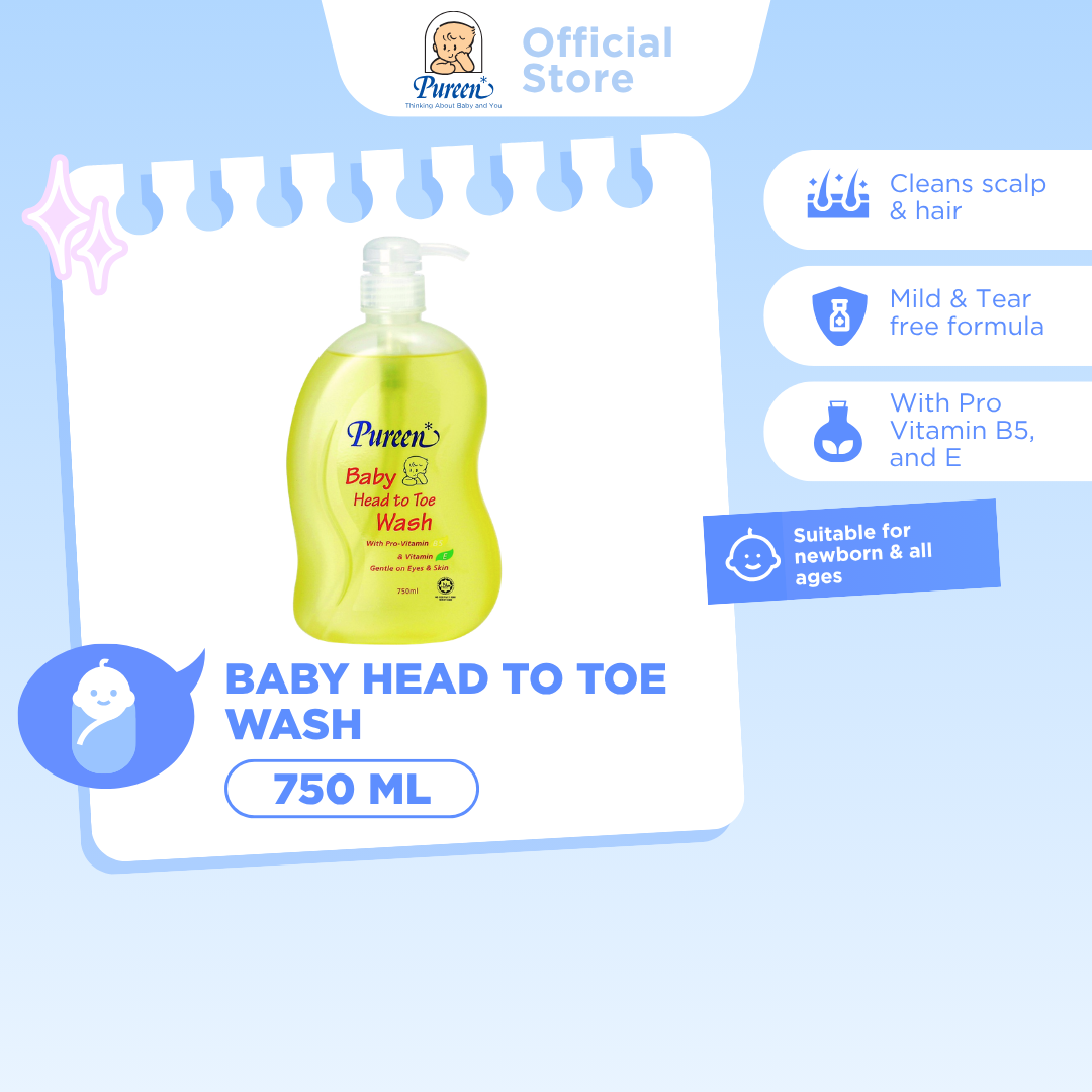 Pureen Baby Head to Toe Wash (750ml)