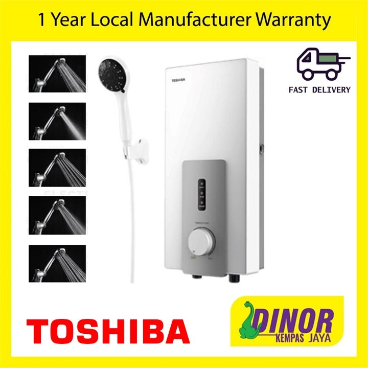 Toshiba DC PUMP Inveter Silent Instant Shower Water Heater DSK38S3MW (WHITE)