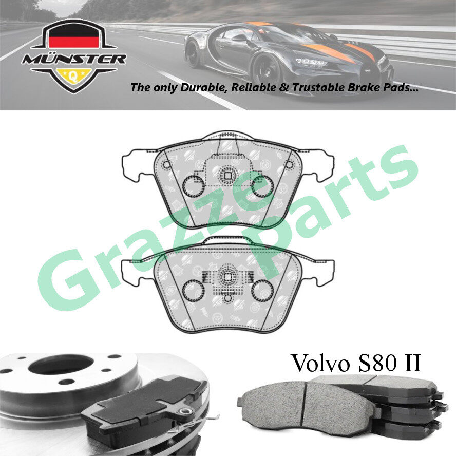 Münster Disc Brake Pad Front for Volvo S80 II AS 2.0 08'-12'B4204S3 2.5 T 06'-11' B5254T6 2.5 T 12' 