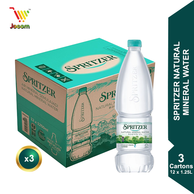 Spritzer Mineral Water (12 x 1.25L) X 3 Carton [KL & Selangor Delivery Only]