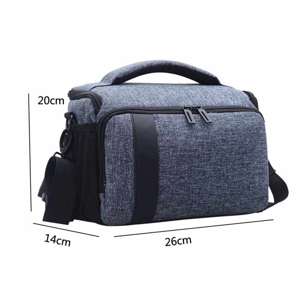 People's Choice Camera Bag SLR/DSLR Gadget Bag Padding Shoulder Carrying Bag Photography Accessory Gear Case Waterproof Anti-Shock (Gray)