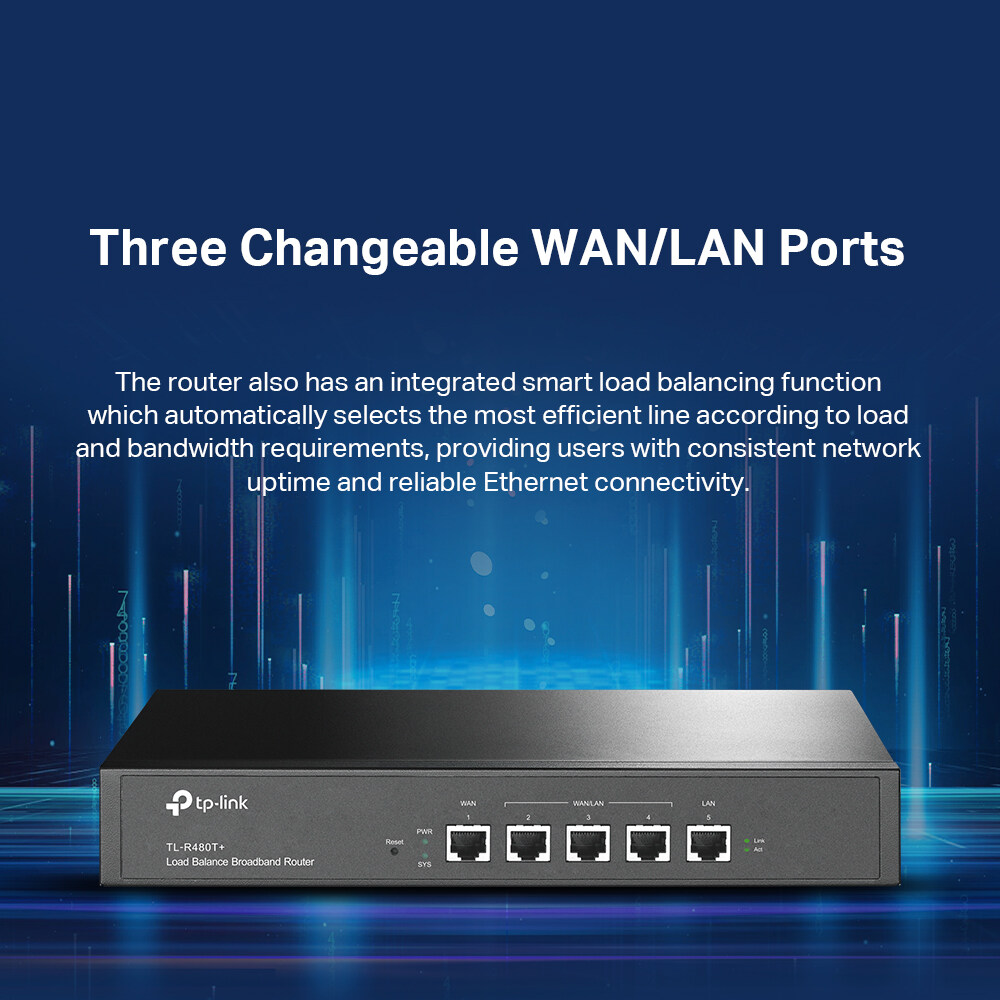 TP-LINK TL-R480T+ Load Balance Broadband Router
