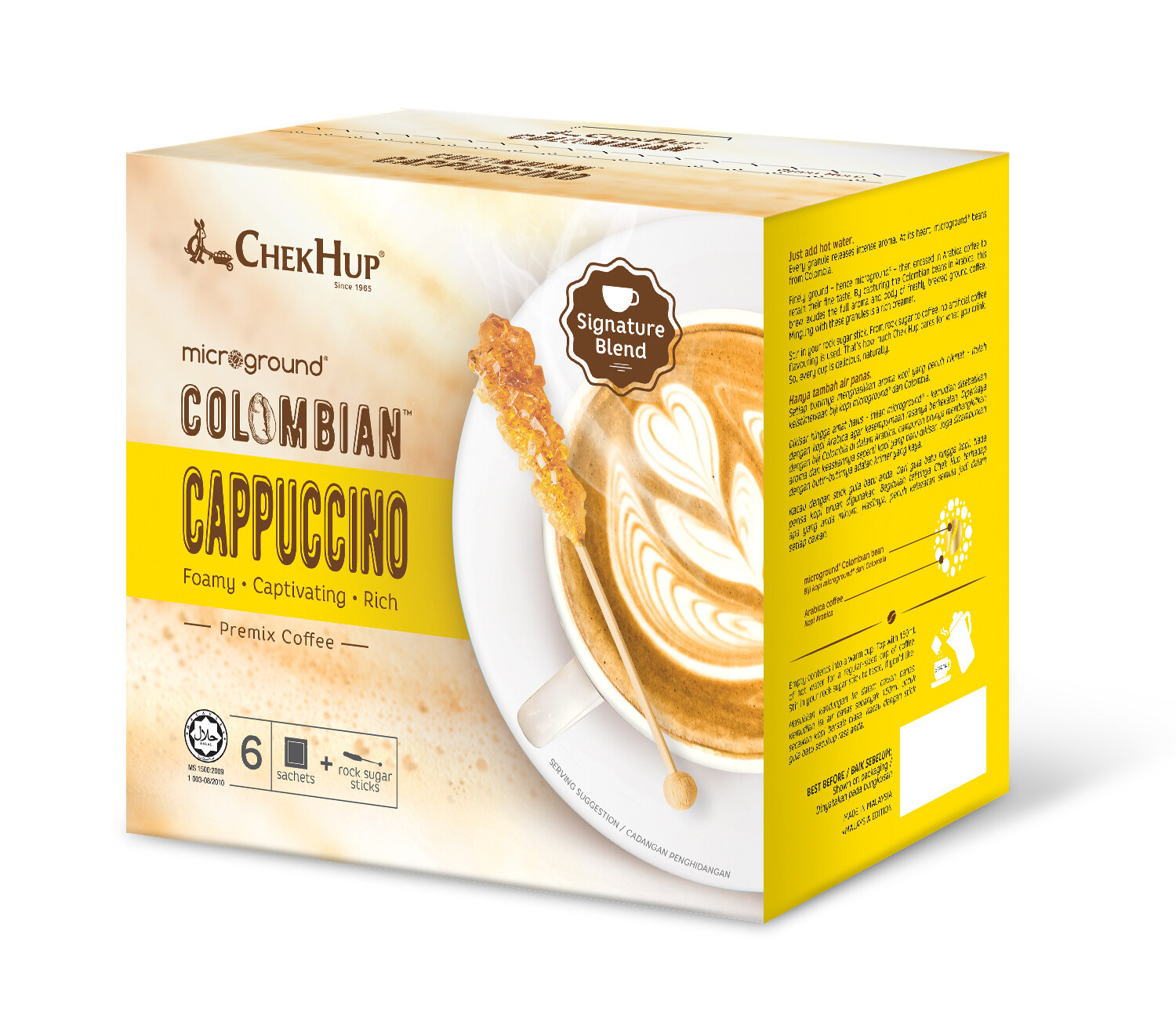 Chek Hup Microground Colombian Cappuccino (23g x 6s)
