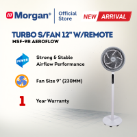 Morgan Turbo Air Circulation Stand Fan with Remote (12″) MSF-9R AEROFLOW | NEW ARRIVAL