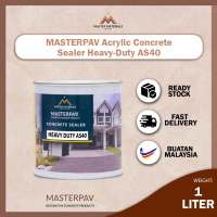 MASTERPAV Acrylic Sealer Heavy-Duty AS40 Concrete Sealer/Concrete Floor Protection/Concrete Coating/High Gloss -1Lit