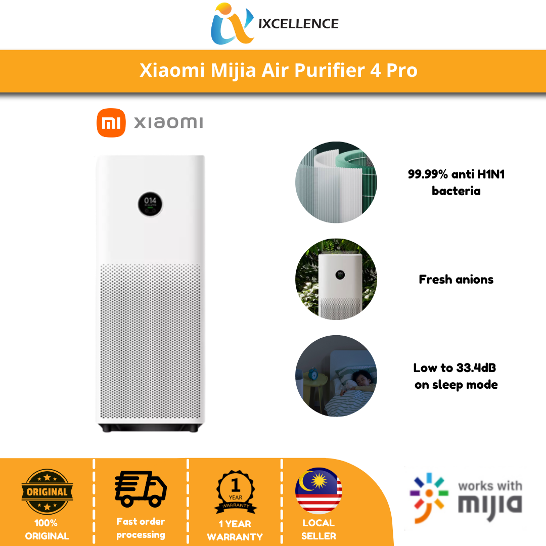 [IX] Xiaomi Mijia Air Purifier 4 Pro OLED Touch Screen Negative Ion Air Outlet Home Formaldehyde Removal Low Noise