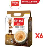 [6 Packs] Ah Huat 3 in 1 White Coffee Smooth 28g X 15 Sachets 亚发香滑白咖啡