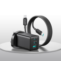 JOYROOM TG10 65W GaN Fast Charger 3-Port USB-C Fast Charging Adapter Compact Plug for Laptop Phone & Tablet