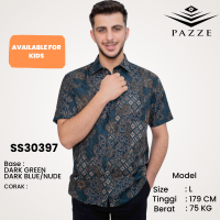 [Batik 2/8] Pazze Baju Batik Slim Fit Casual Floral