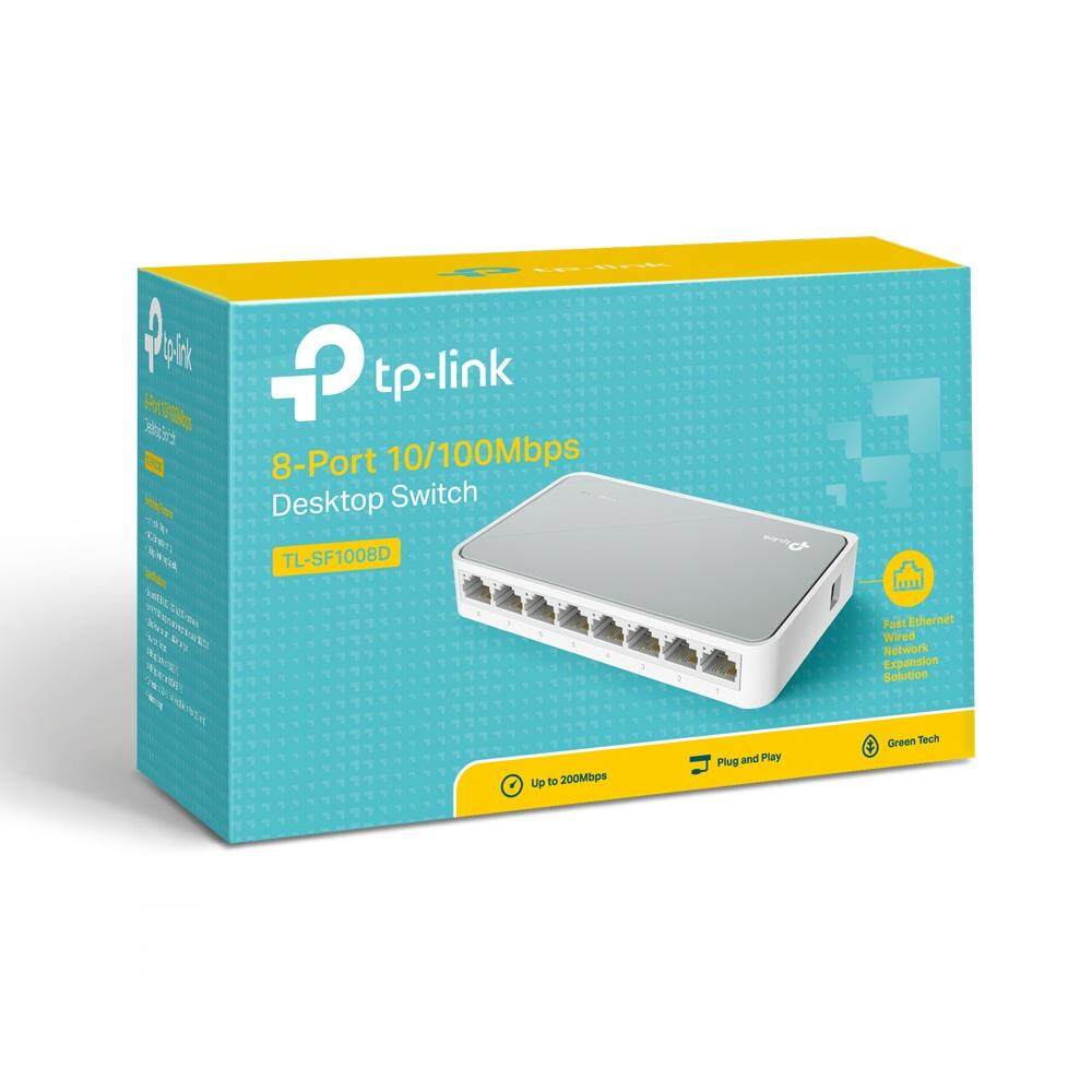 TP-LINK TL-SF1008D 8-Port 10/100Mbps Desktop Network Switch