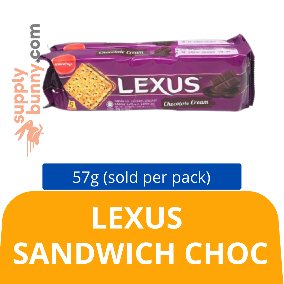 Lexus – Sandwich Choc 57g (sold per pack) 巧克力夹心餅乾 PJ Grocer Biskut Lexus Coklat Sandwich
