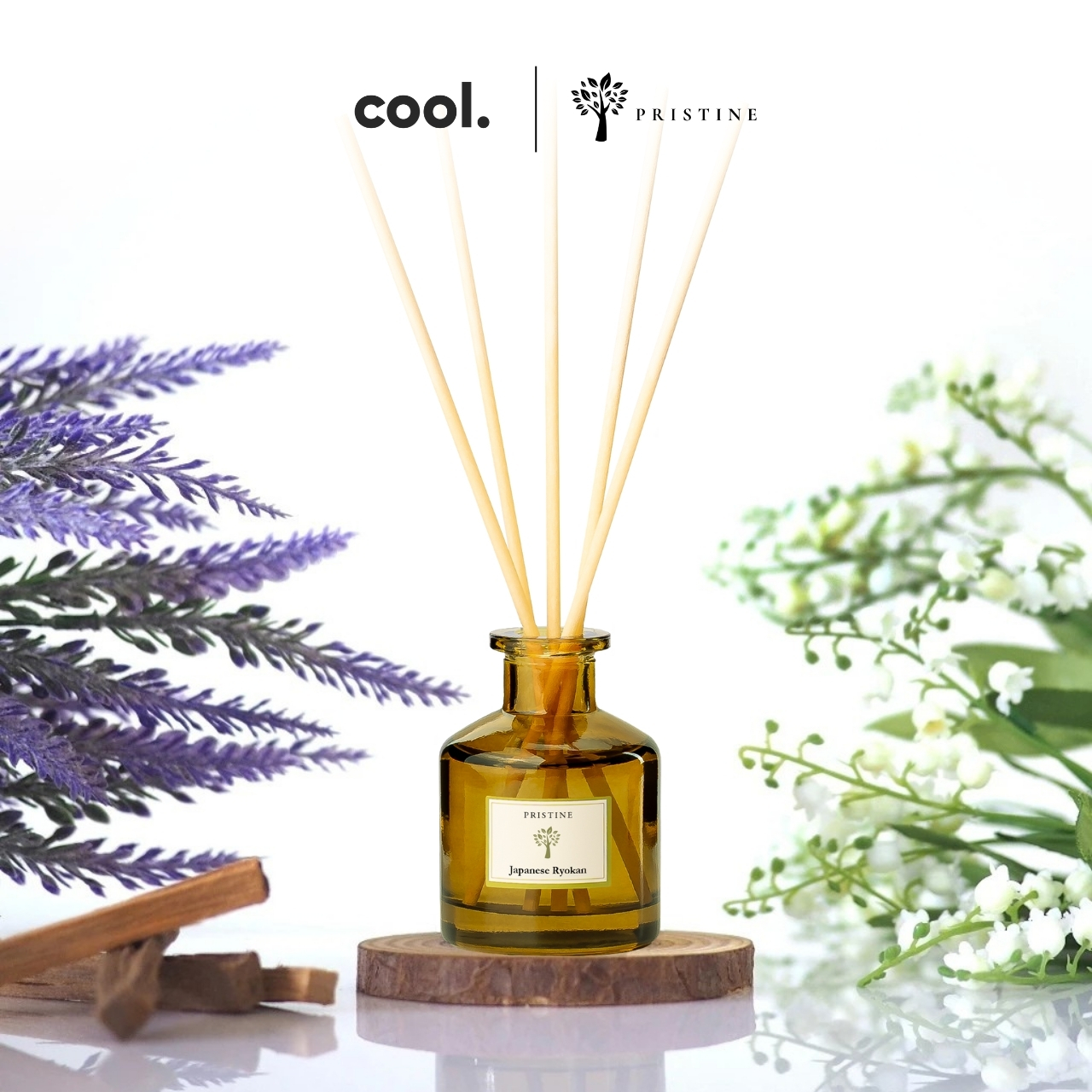 Pristine Reed Diffuser | Japanese Ryokan | Hotel Series | 50ml | Inspired by Luxury Hotels | For Home Decor & Gifting | Natural Elegant