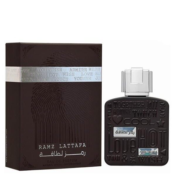 [ Original Arab ] Ramz lattafa silver perfume EDP Original from Dubai 100 ml Original Lattafa 3D Sticker