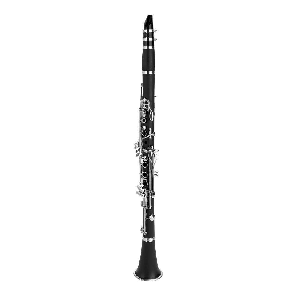 Black Clarinet ABS 17 Key BB FLAT Soprano Clarinet พร้อมของขวัญฟรี