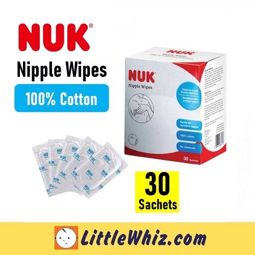 Nuk: Nipple Wipes (30 sachets)