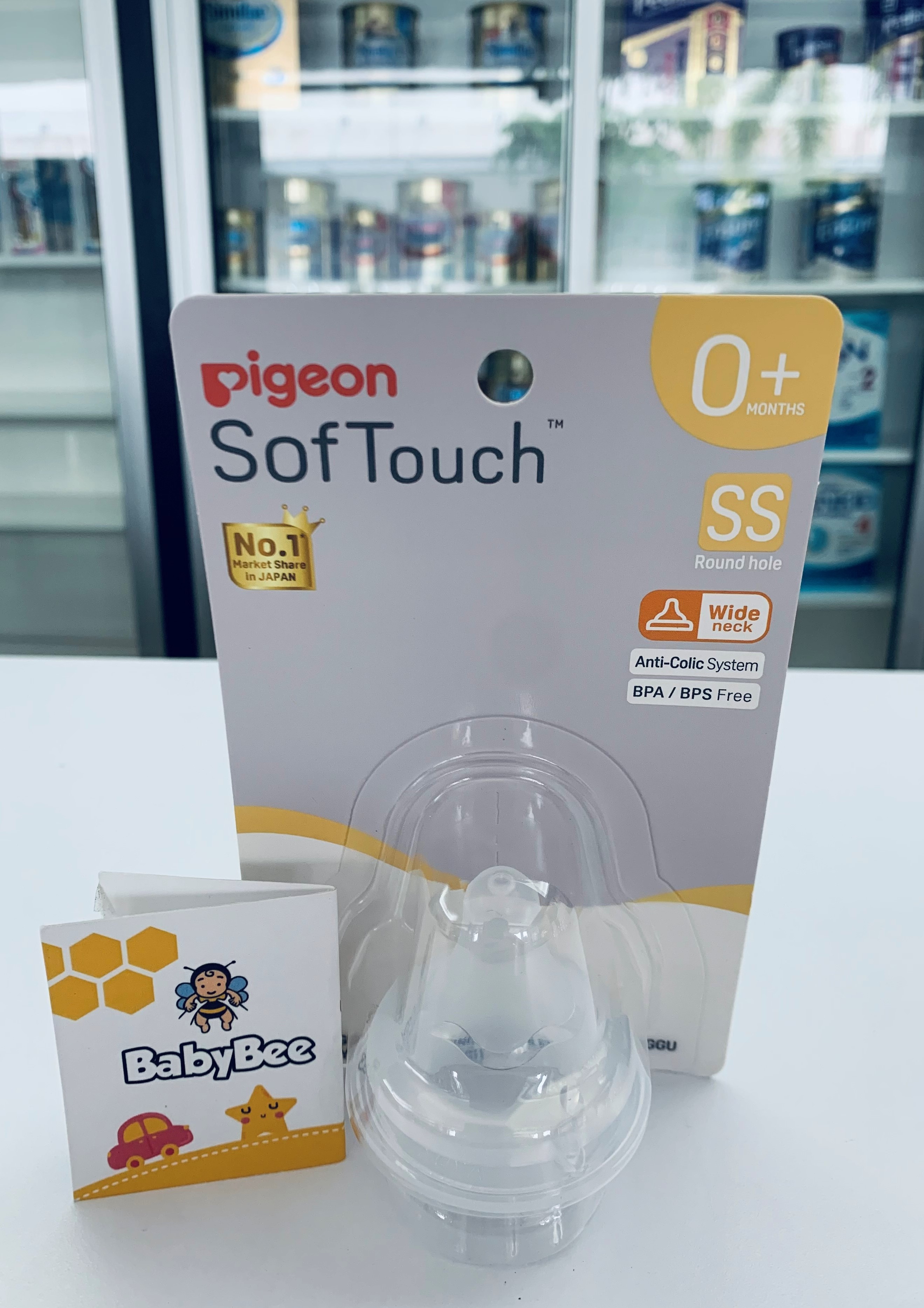 PIGEON [NEW] SofTouch Wide-Neck Teat SS/S/M/L/LL/LLL [#79660/61/62/63/64/65] 贝亲[新] SoftTouch 宽颈奶嘴